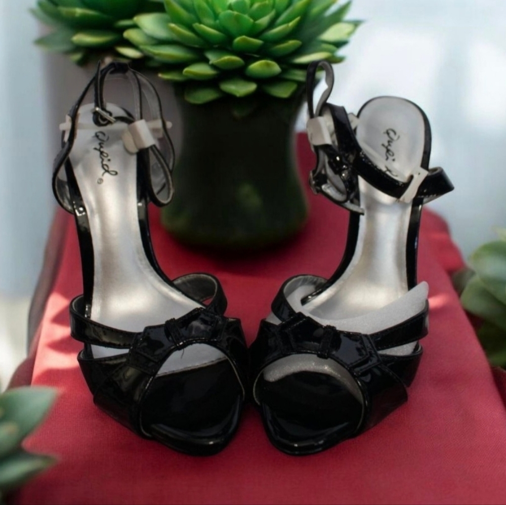 Qupid AFFAIR-08 Black High Heel Shoes